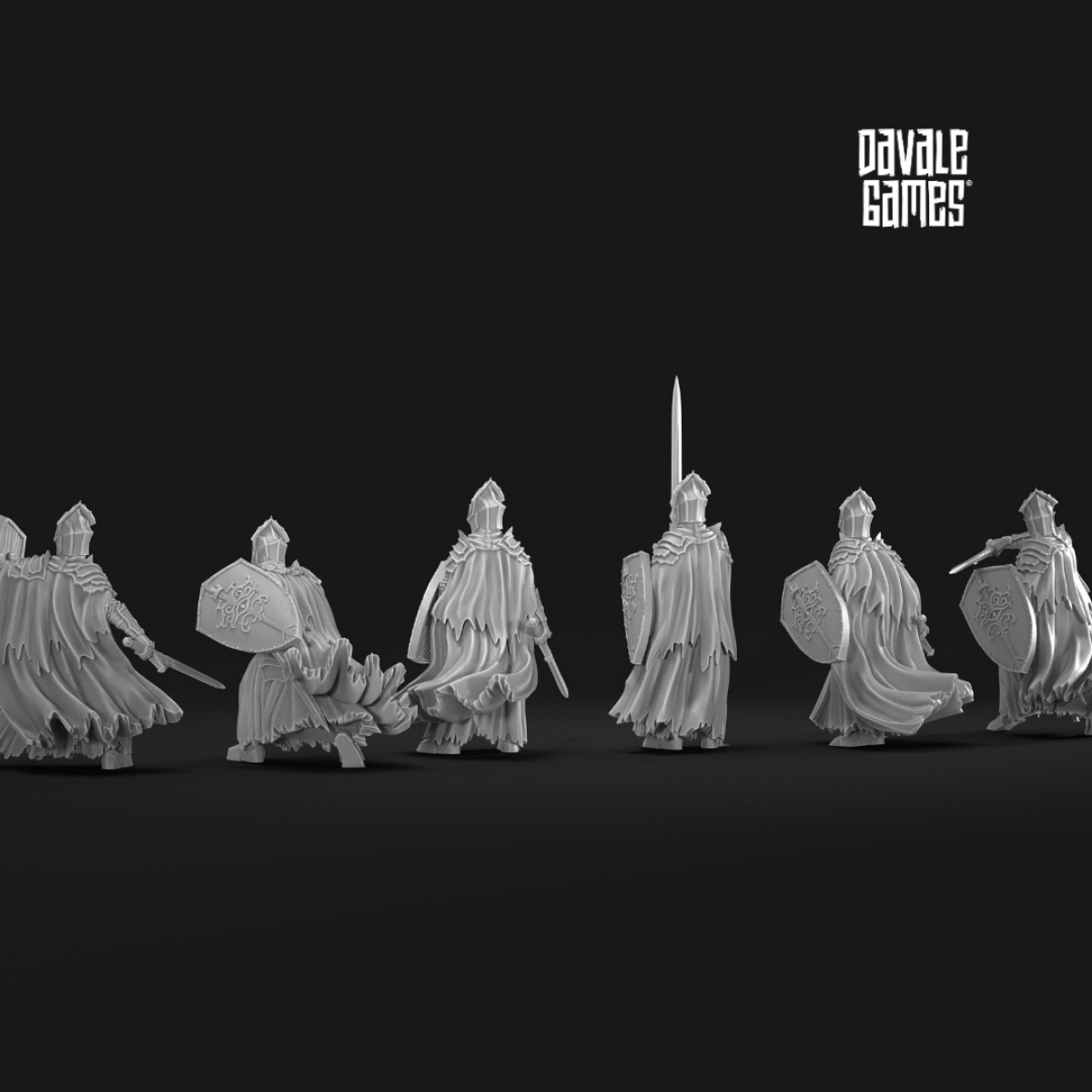 Black high humans with Sword